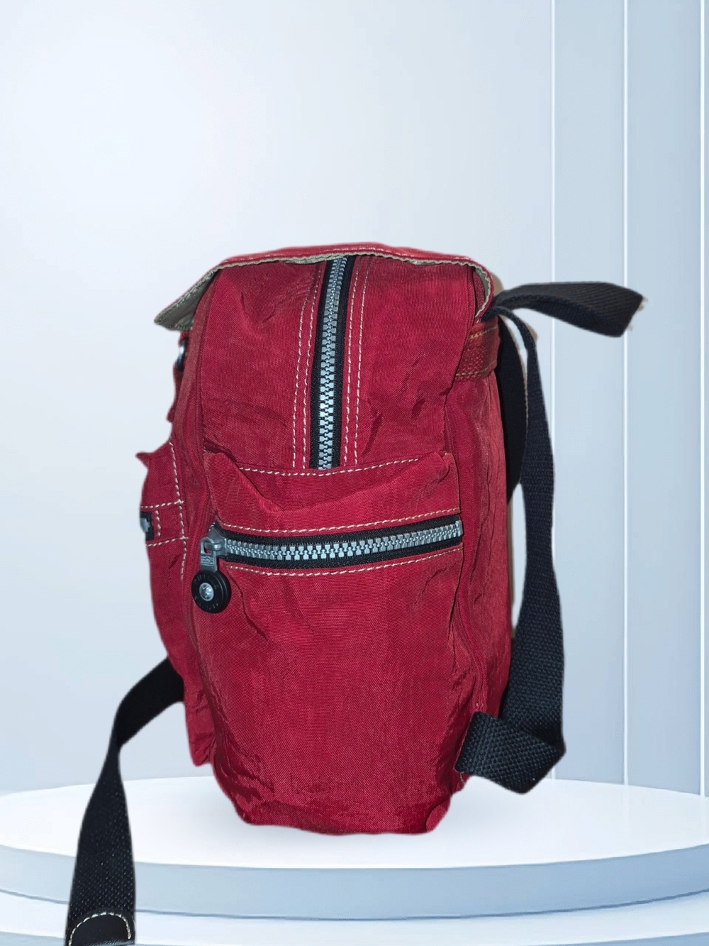 Kipling Red Nylon Backpack - Picture 4 of 7